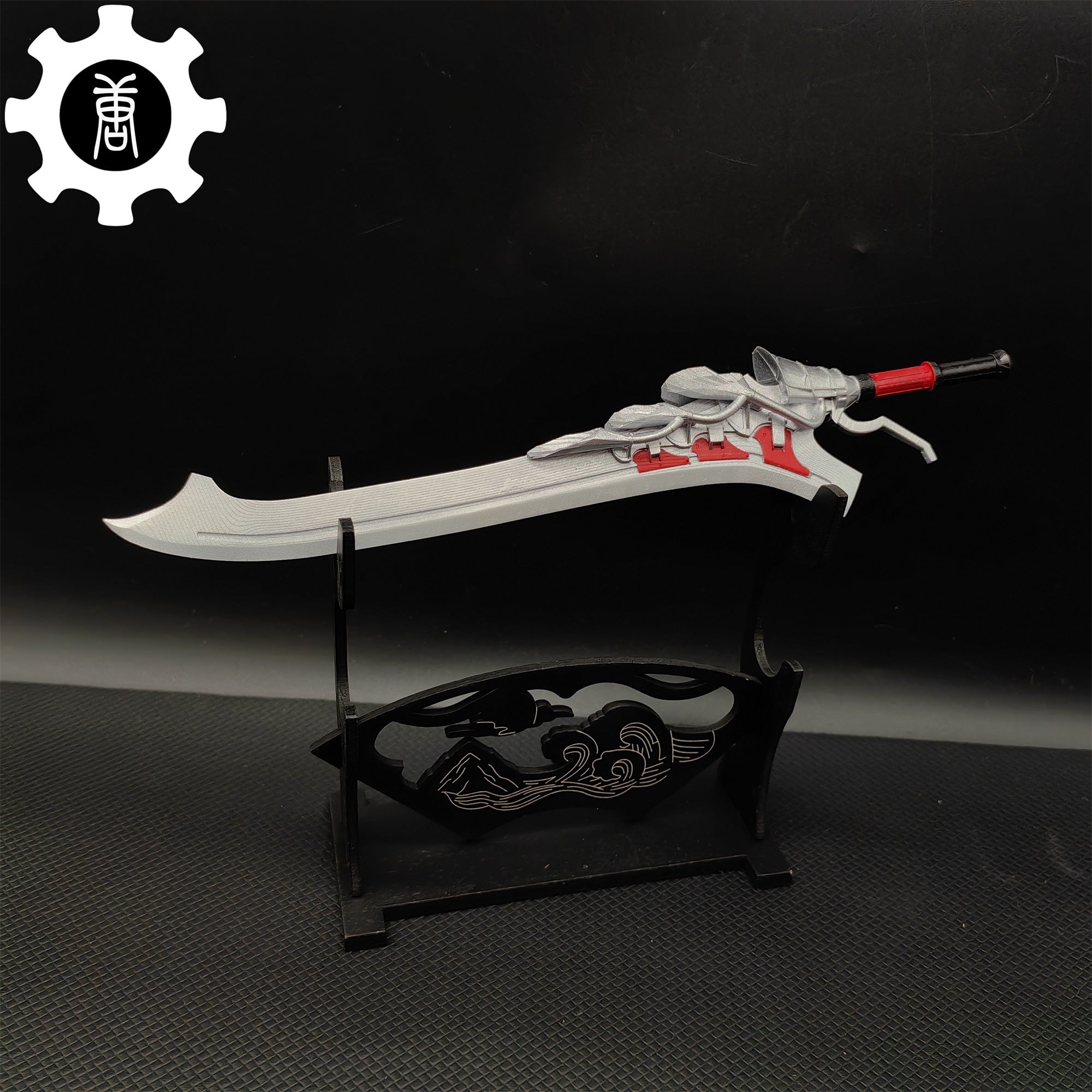 3D Printed 1: 6 Scale Nero Red Queen Sword DMC Display Prop - Tophatter Daily Deals
