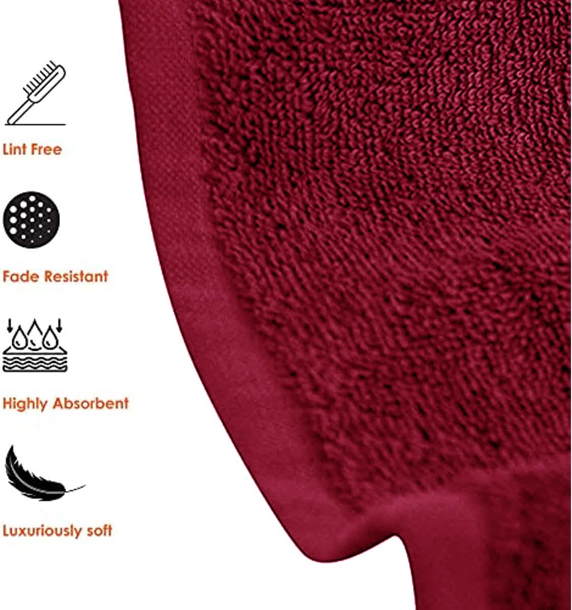 6-Piece Hotel & Spa 100% Cotton Bath Towel Set Bath - Tophatter Daily Deals