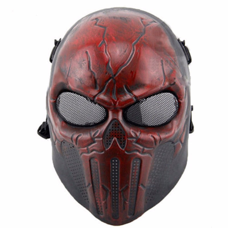 Punisher Tactical Mask Airsoft Wargame Paintball Scary Full Face Skull Mask Face Mask - Tophatter Daily Deals