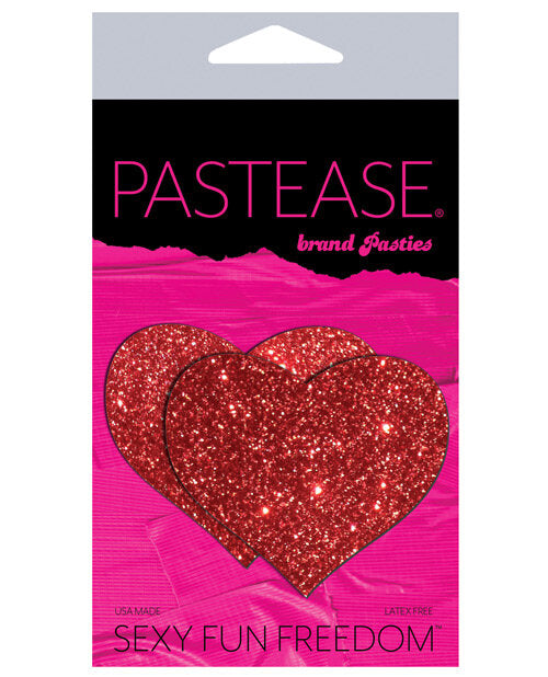 Red Glitter Heart Pasties Lingerie Accessories - Tophatter Daily Deals