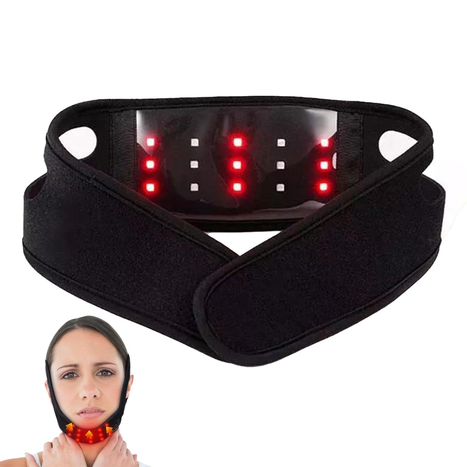 Red Light Therapy Belt - 660nm & 880nm IR Light Therapy Device For Facial Lifting Slim Chin Health & Beauty - Tophatter Daily Deals