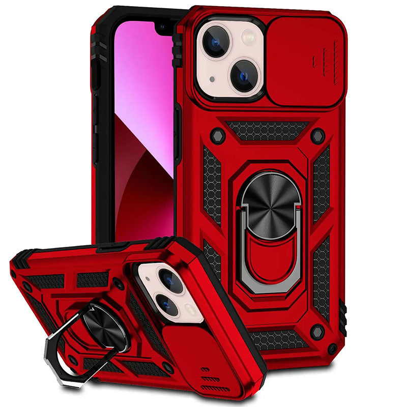 Magnetic Phone Case Rugged Ring Kickstand Fall 2025 Red - Tophatter Daily Deals