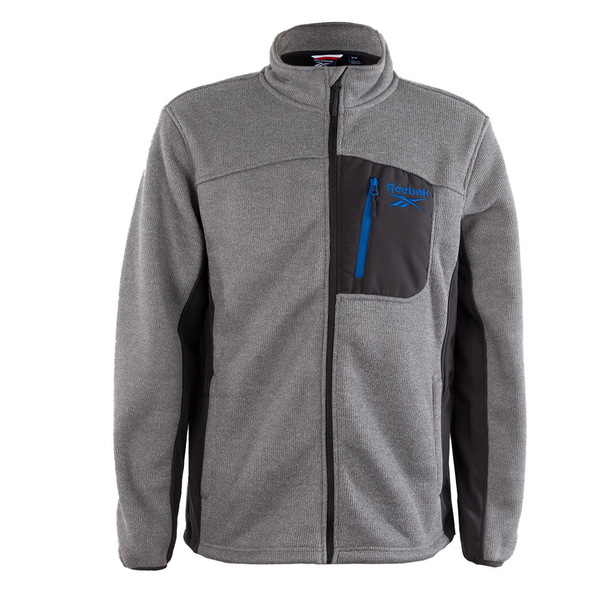 Reebok Men's Textured Jacket Grey Heather Jackets - Tophatter Daily Deals