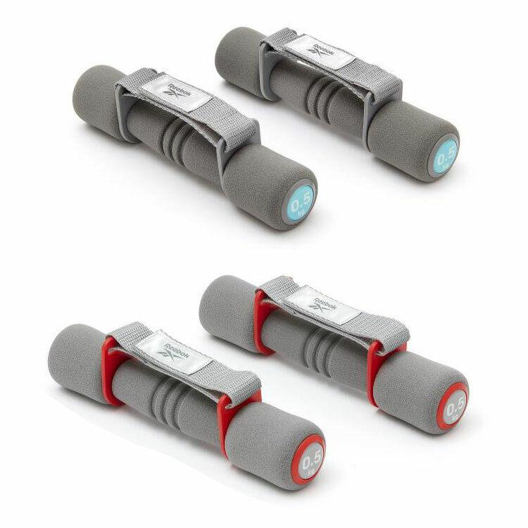 Hand Dumbbells Set - Softgrip Dumbbells Hand Weight Lifting Gym Exercise Aerobic 0.5kg 1kg 2kg Red Dumbbells & Barbells - Tophatter Daily Deals