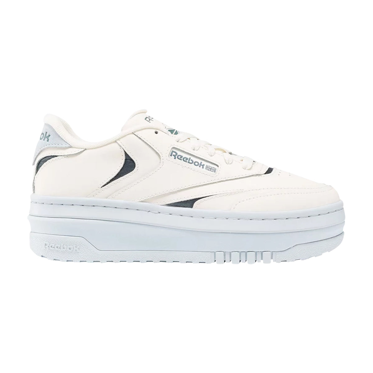 Reebok Women's Club C Extra Shoes Chalk Vintage Chalk Feel Good Blue Footwear - Tophatter Daily Deals
