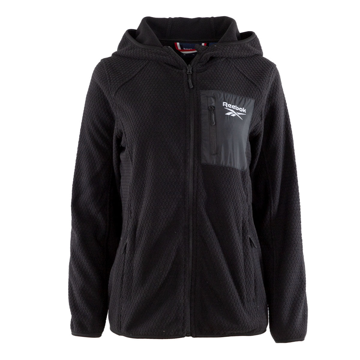 Reebok Women's Honeycomb Fleece Jacket Black Jackets - Tophatter Daily Deals