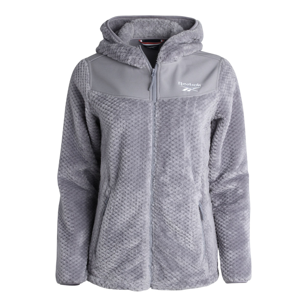 Reebok Women's Snow Fleece Jacket Dove Grey Jackets - Tophatter Daily Deals