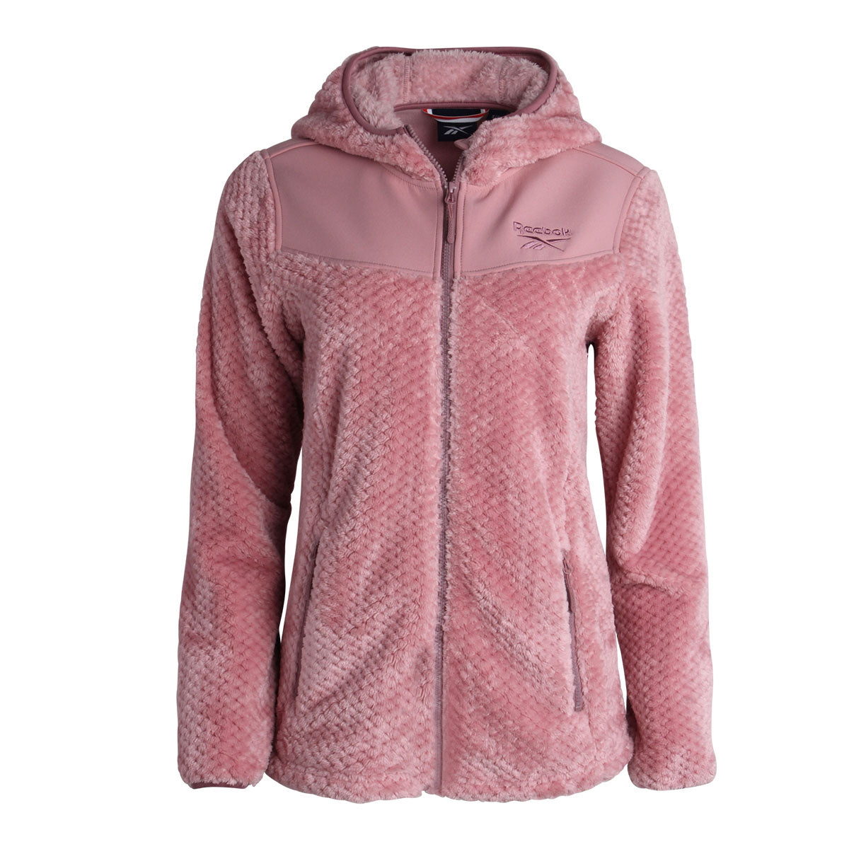 Reebok Women's Snow Fleece Jacket Mauve Jackets - Tophatter Daily Deals