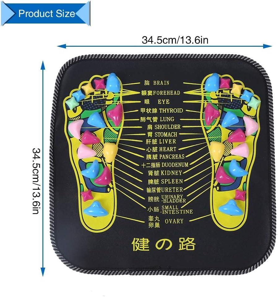 Foot Massage Mat - Reflexology Massager Home Comfortable Massage Cushion Gravel Road Massage Mat Personal Care - Tophatter Daily Deals