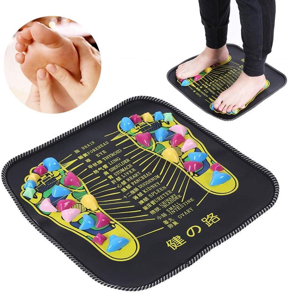 Foot Massage Mat - Reflexology Massager Home Comfortable Massage Cushion Gravel Road Massage Mat Personal Care - Tophatter Daily Deals