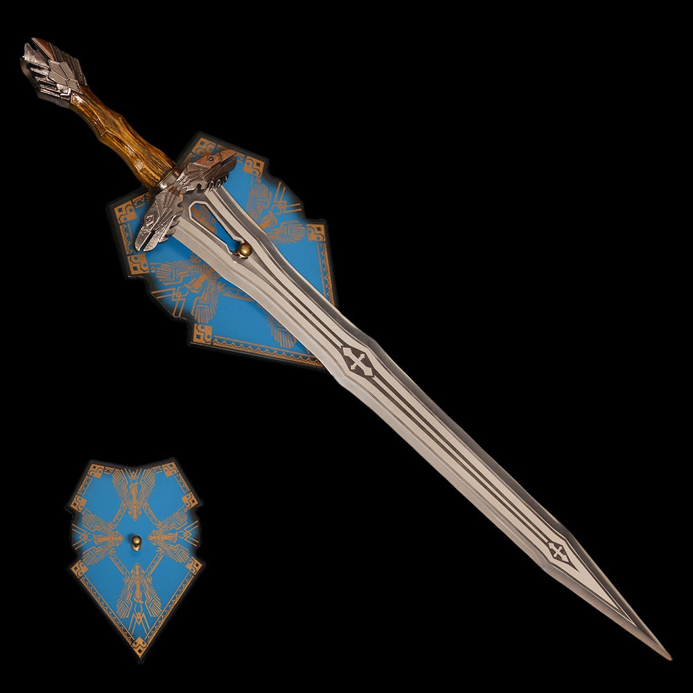 Regal Dwarven Short Sword Metal Replica Cosplay Prop 37" Regal Dwarven Sword - Tophatter Daily Deals