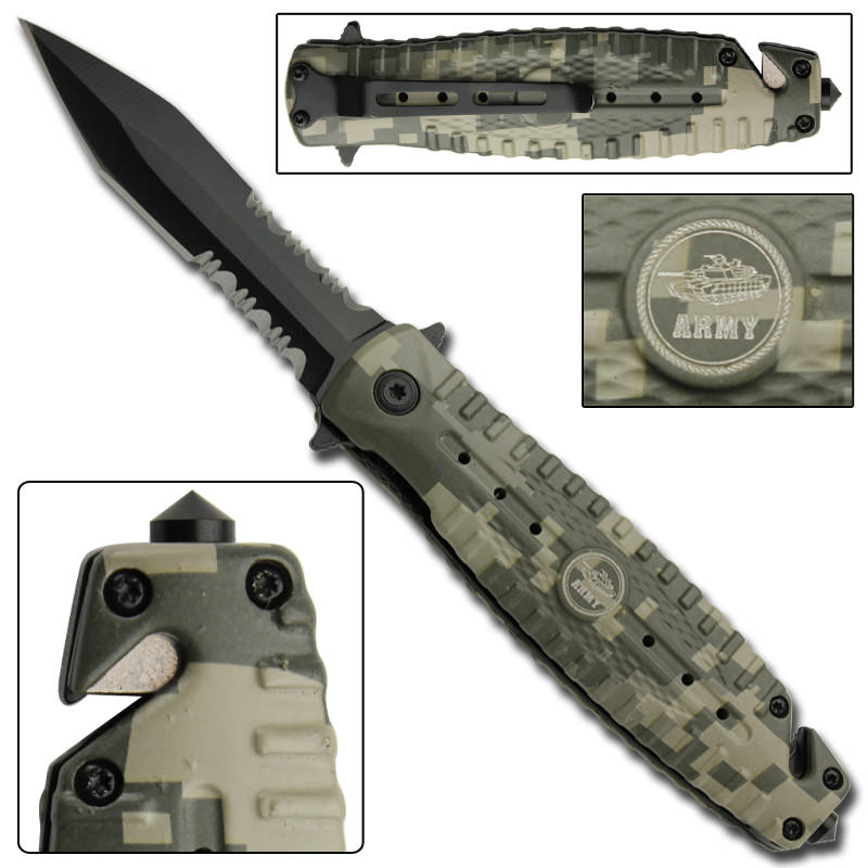 Regiment Assisted Opening Tactical Pocket Knife Collectible Weapons - Tophatter Daily Deals