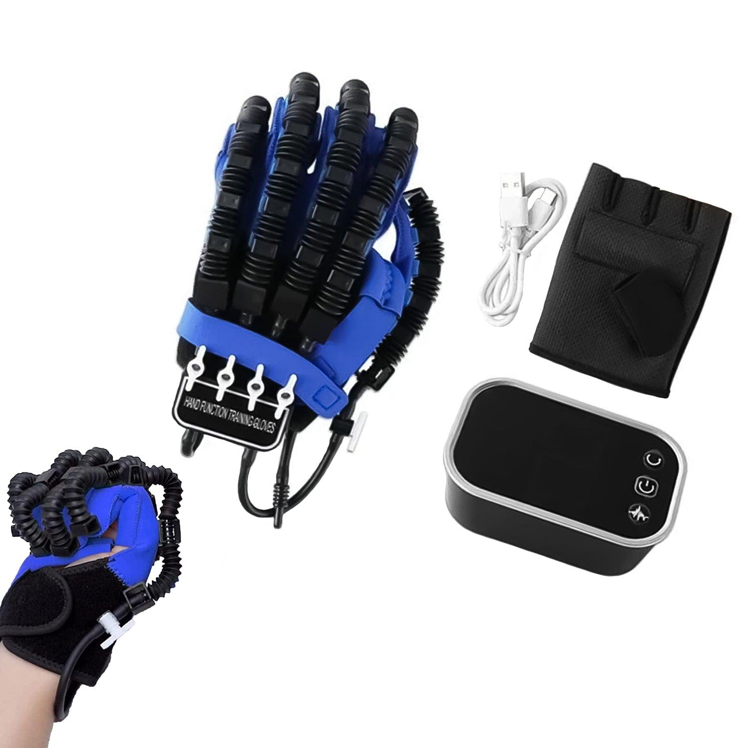 Rehabilitation Robot Gloves - Electric Hand Exerciser Hemiplegia Finger Rehabilitation Trainer Robot Glove Exercise & Fitness - Tophatter Daily Deals