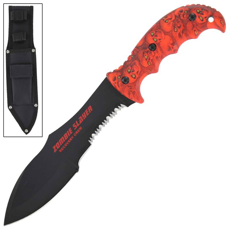 Reject of Hell Zombie Slayer Hunting Knife - Tophatter's Guns'N'Weapons Store - FREE SHIPPING Collectible Weapons - Tophatter Daily Deals