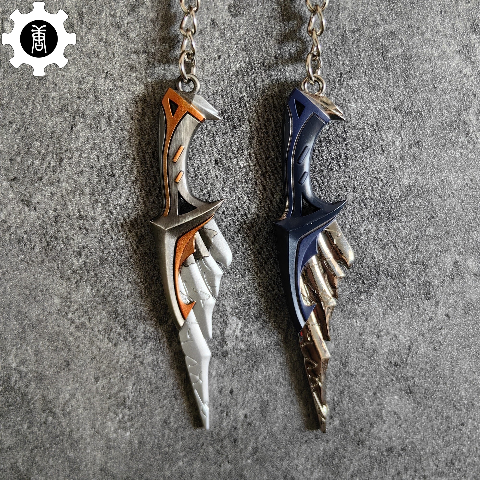 Metal Relic Stone Daggers Tiny KeyChain Pendant - Tophatter Daily Deals