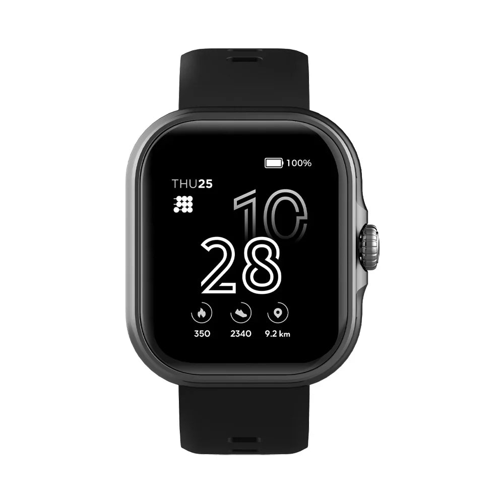 Cubitt Viva Unisex Smartwatch Obsidian Black Smartwatches - Tophatter Daily Deals
