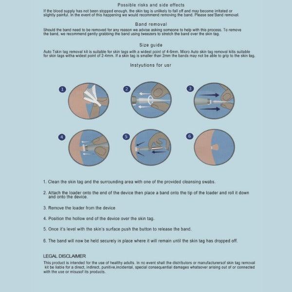 Skin Tag Removal Kit - Natural Painless Auto SKIN TAG Removal Skin tag bands Remover Device Personal Care - Tophatter Daily Deals