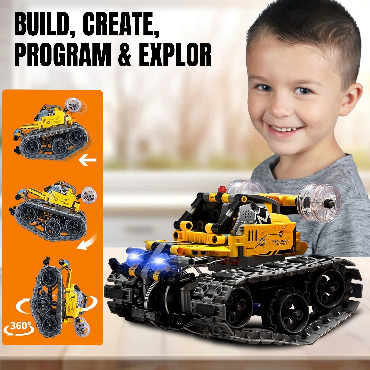 Technic Robot Building Kit – 4 In 1 Technic Robot Building Kit for Kids Boys Aged 6-12 Remote & App Technic Robot Building Kit - Tophatter Daily Deals