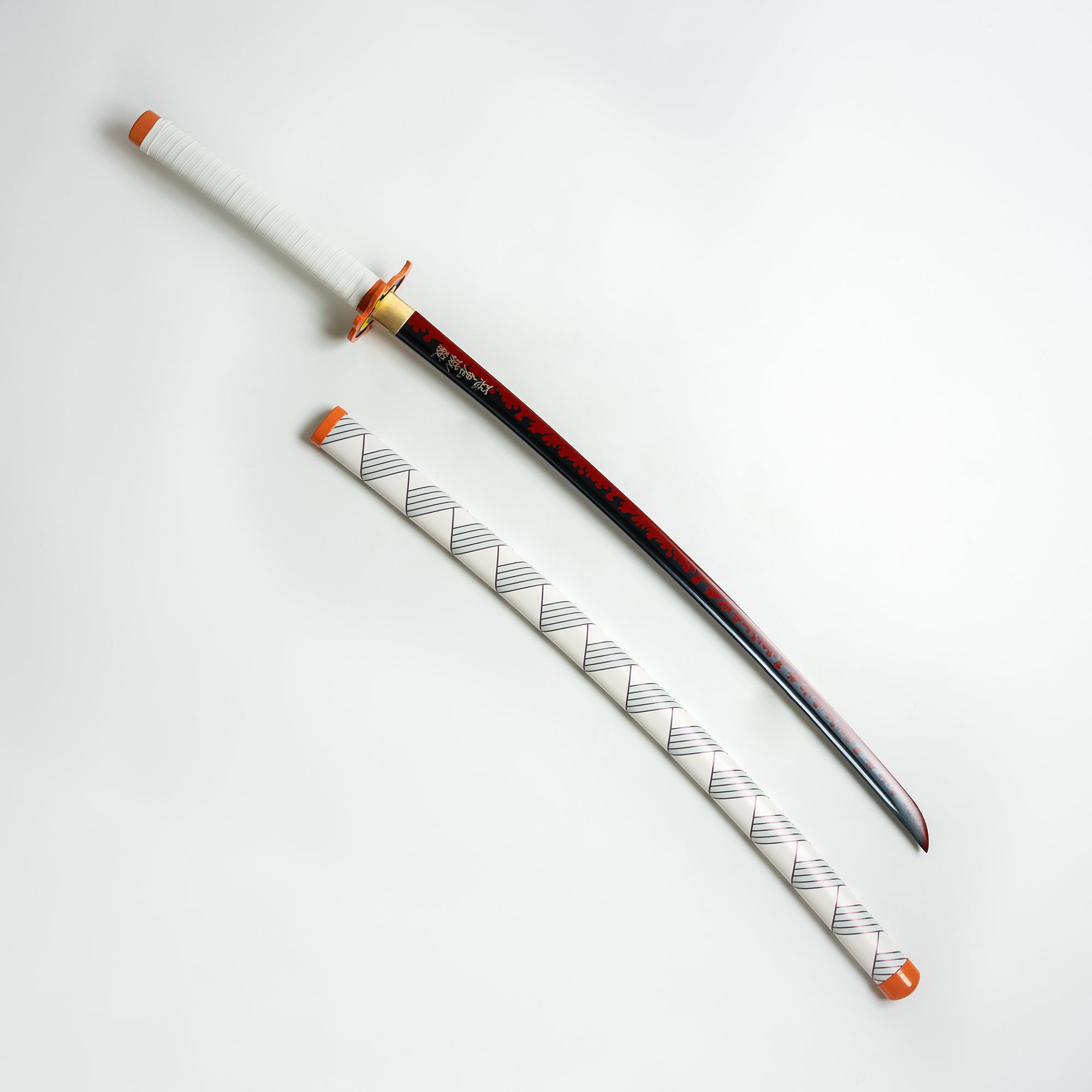 Kyojuro Rengoku's Red Nichirin Katana (Battle Ready) 1st Edition Anime Sword - Tophatter Daily Deals