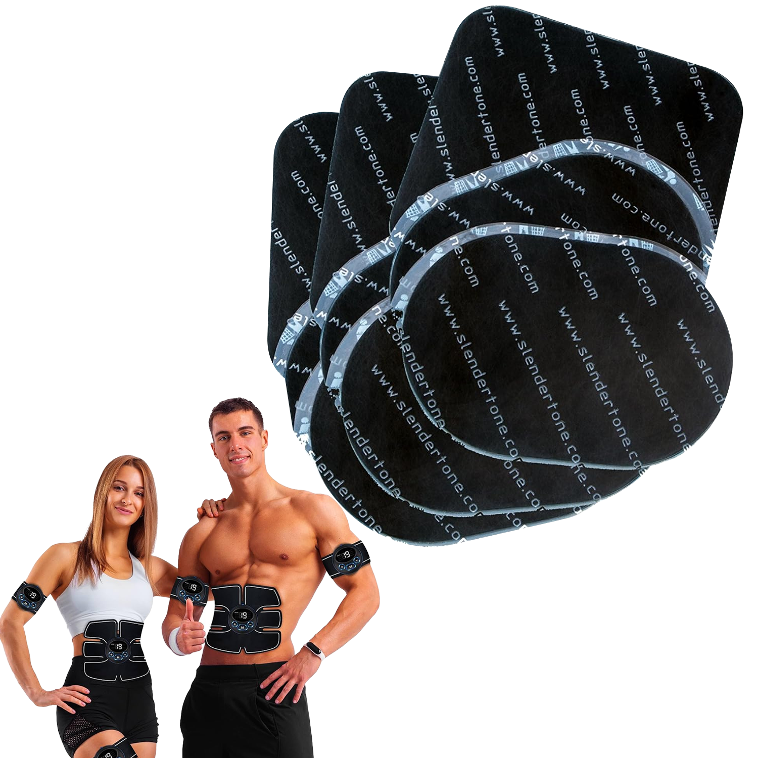 Replacement Gel Pads – Compatible with EMS Toning Belts, Abs Stimulators & Massagers 3 Pads (1 Set) Gel Pads - Tophatter Daily Deals