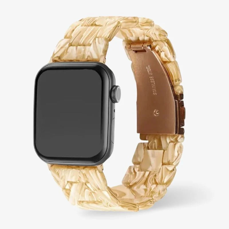 Resin Watch Band Lightweight Link Smartwatch Strap Comfortable Tangerine - Tophatter Daily Deals