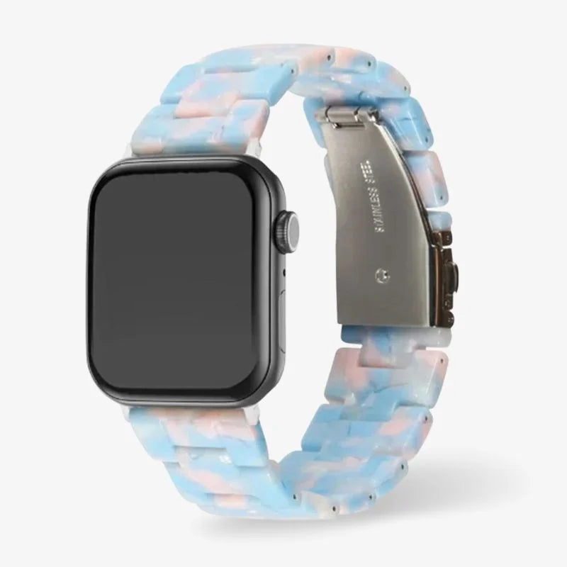 Resin Watch Band Lightweight Link Smartwatch Strap Comfortable Stromanthe - Tophatter Daily Deals