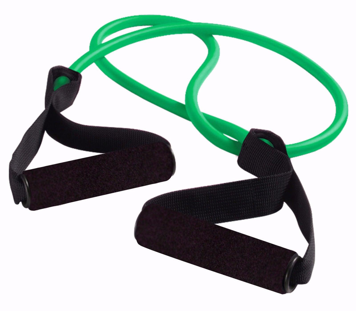 Resistance Bands With Handles UK - Yoga Pull Rope Elastic Fitness Exercise Tube Band Green Exercise & Fitness - Tophatter Daily Deals