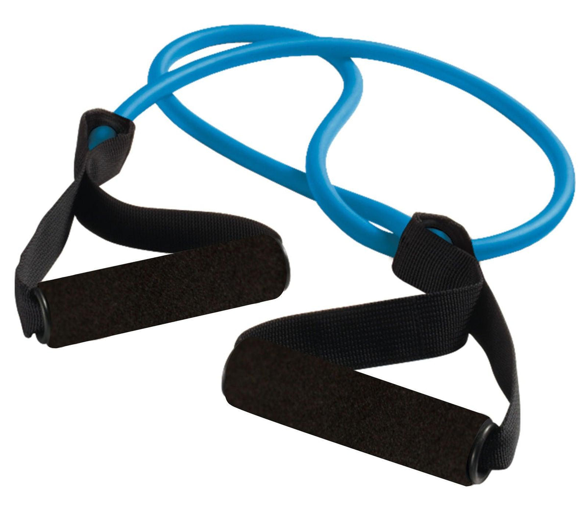 Resistance Bands With Handles UK - Yoga Pull Rope Elastic Fitness Exercise Tube Band Blue Exercise & Fitness - Tophatter Daily Deals