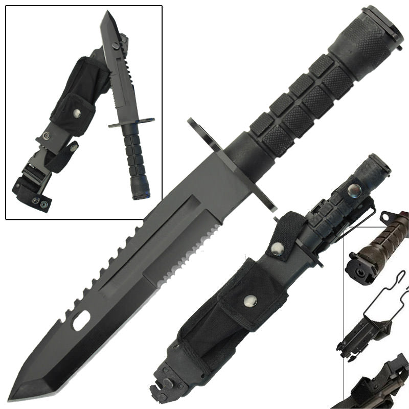 Resistance Combat Military Bayonet Tactical Survival Knife - Tophatter's Guns'N'Weapons Store Collectible Weapons - Tophatter Daily Deals