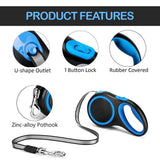 Best Extendable Dog Lead - Heavy Duty Large Dog Puppy Extendable Retractable Lead Set 8M Up To 50KG Dogs Apparel & Accessories - Tophatter Daily Deals