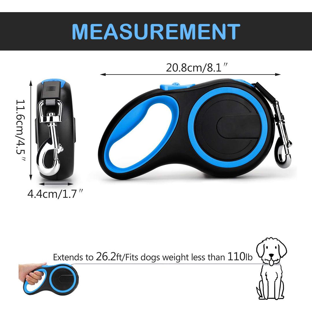 Best Extendable Dog Lead - Heavy Duty Large Dog Puppy Extendable Retractable Lead Set 8M Up To 50KG Dogs Apparel & Accessories - Tophatter Daily Deals