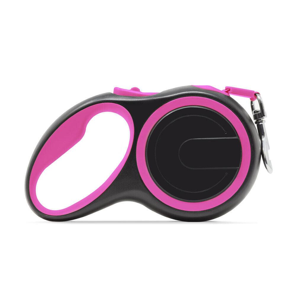 Best Extendable Dog Lead - Heavy Duty Large Dog Puppy Extendable Retractable Lead Set 8M Up To 50KG Dogs Pink Apparel & Accessories - Tophatter Daily Deals