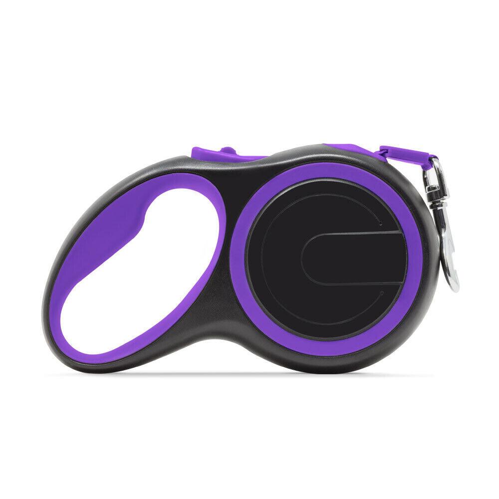 Best Extendable Dog Lead - Heavy Duty Large Dog Puppy Extendable Retractable Lead Set 8M Up To 50KG Dogs Purple Apparel & Accessories - Tophatter Daily Deals