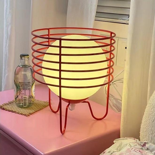 Retro Orb Wire Lamp Red Lighting - Tophatter Daily Deals