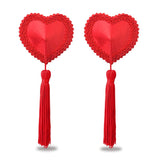 Reusable Red Heart Tassels Nipple Pasties > Clothes > Pasties - Tophatter Daily Deals