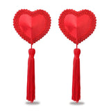 Reusable Red Heart Tassels Nipple Pasties > Clothes > Pasties - Tophatter Daily Deals
