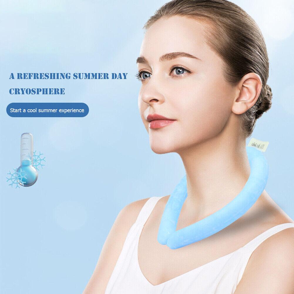 Cool Wraps for Neck - Reusable Neck Cooling Ring Wearable Cooling Neck Wraps For Outdoor Summer Heat Summer & Swimming - Tophatter Daily Deals