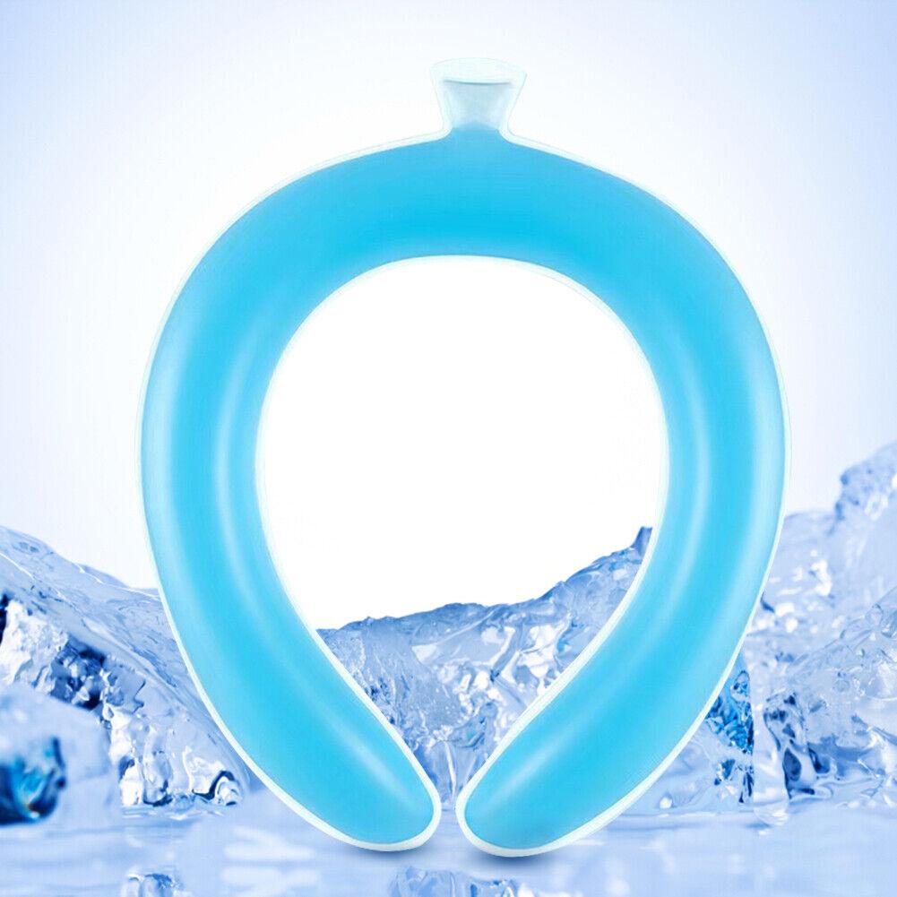 Cool Wraps for Neck - Reusable Neck Cooling Ring Wearable Cooling Neck Wraps For Outdoor Summer Heat Blue Summer & Swimming - Tophatter Daily Deals