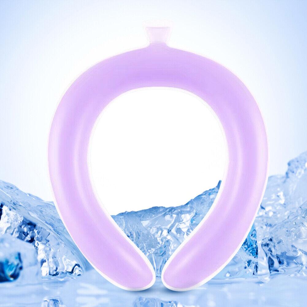 Cool Wraps for Neck - Reusable Neck Cooling Ring Wearable Cooling Neck Wraps For Outdoor Summer Heat Purple Summer & Swimming - Tophatter Daily Deals