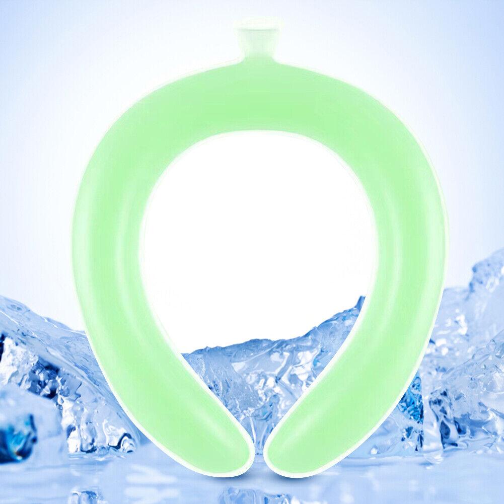 Cool Wraps for Neck - Reusable Neck Cooling Ring Wearable Cooling Neck Wraps For Outdoor Summer Heat Green Summer & Swimming - Tophatter Daily Deals