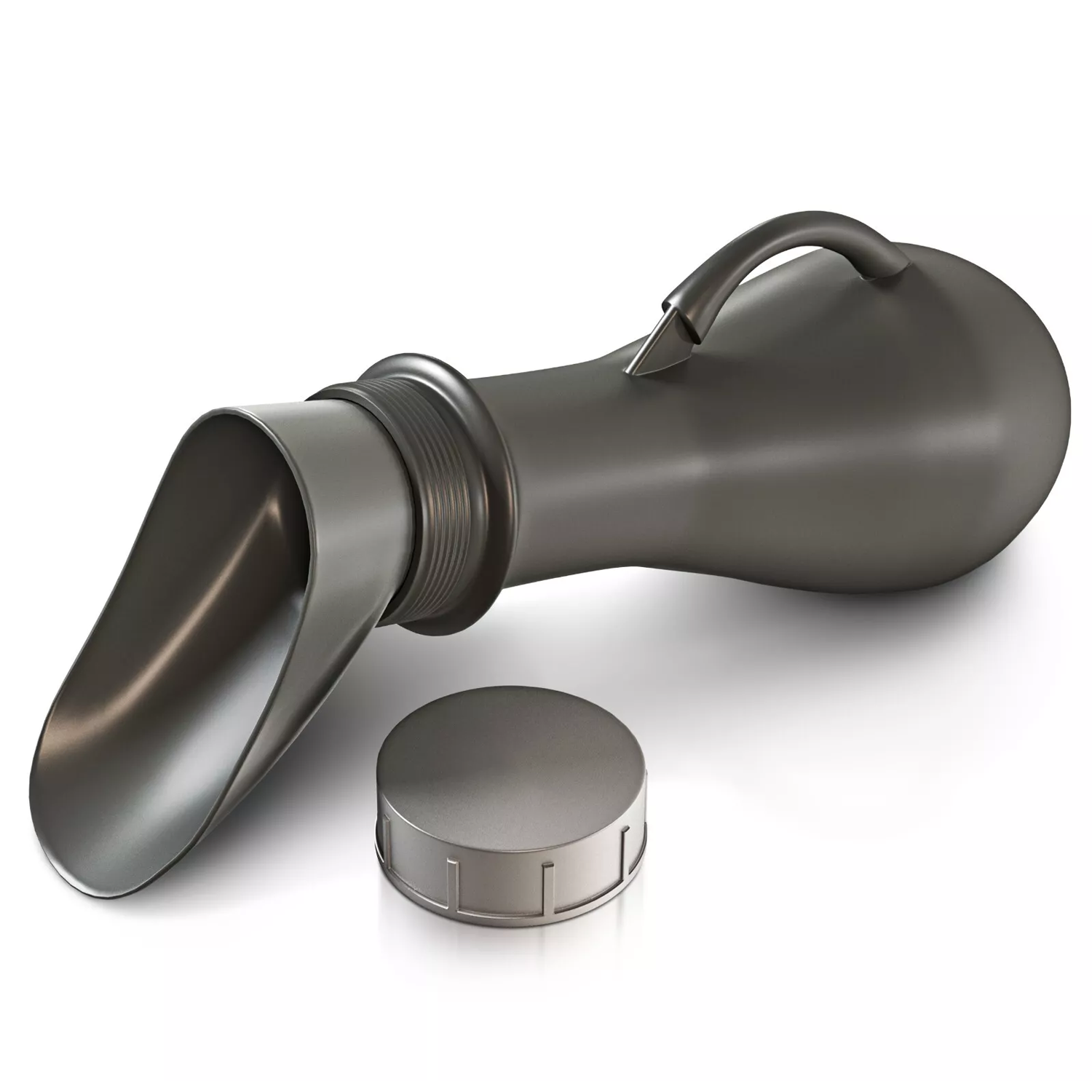 Portable Urinal Bottle – Travel Wee Bottle for Men & Women, Ideal for Car & Camping 1 x Silver Grey Urinal Sports & Outdoor - Tophatter Daily Deals