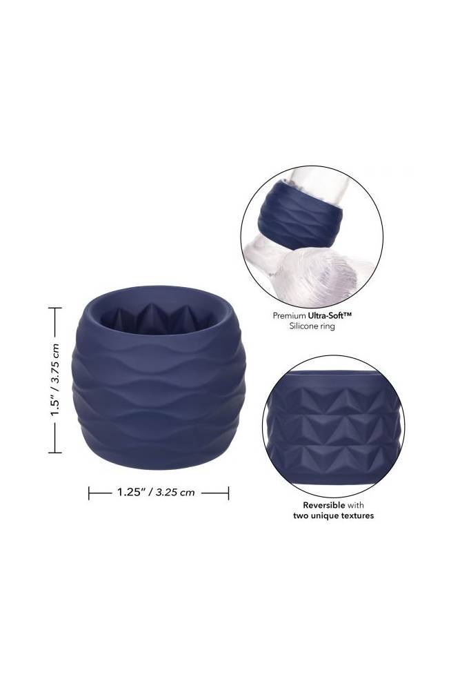 Cal Exotics - Viceroy - Reverse Endurance Cock Ring - Blue Sex Toy - Tophatter Daily Deals