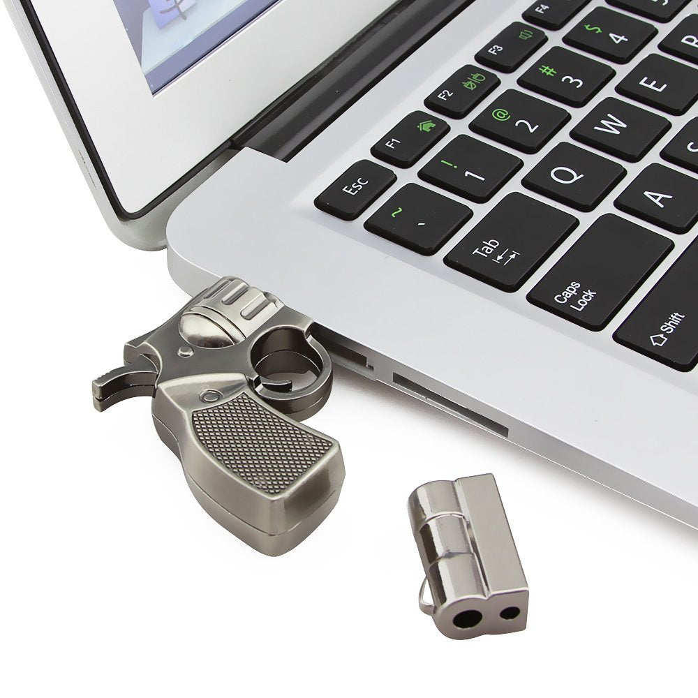 Revolver USB Flash Drive 2.0 Metal Memory Stick Pendrive 16 GB 32 GB USB Flash Drive - Tophatter Daily Deals