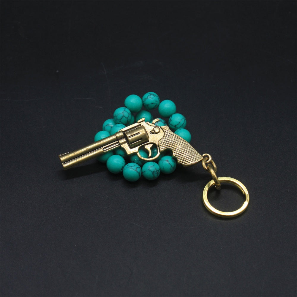Pure Brass Pendant Arthur Morgan Revolver Keychain 6.2CM/2.4" - Tophatter Daily Deals