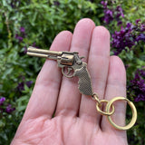 Pure Brass Pendant Arthur Morgan Revolver Keychain 6.2CM/2.4" - Tophatter Daily Deals