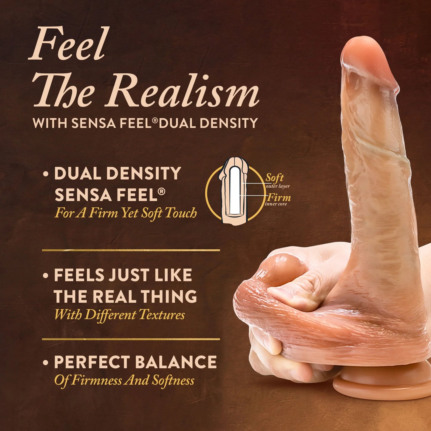 Renaissance DaVinci – 8 Inch Realistic Dual Density Dildo > Dildos > Realistic Dildos - Tophatter Daily Deals