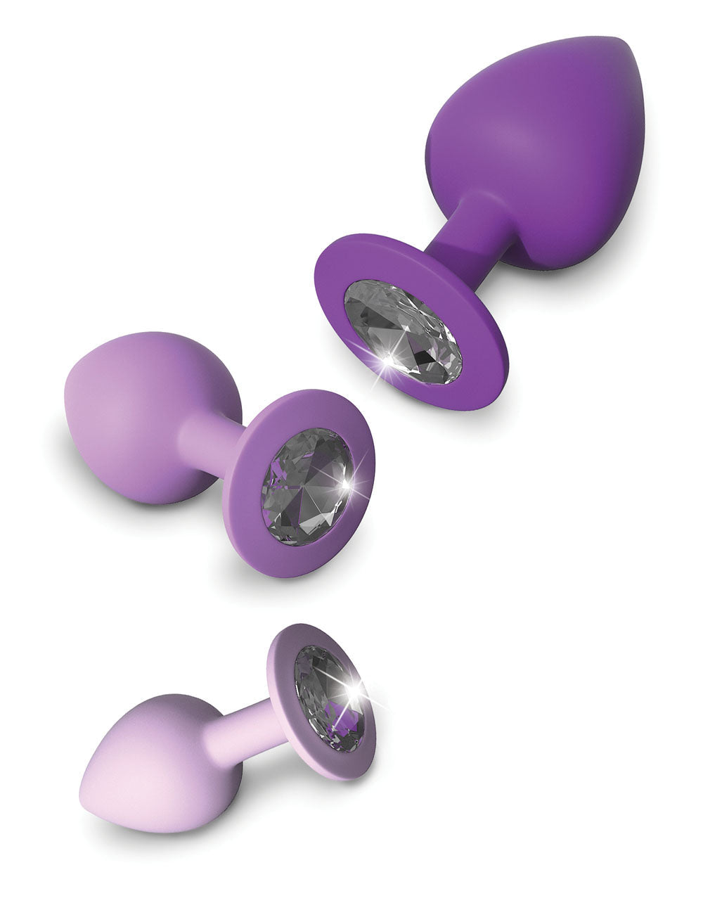 Fantasy For Her Little Gems Trainer Set Purple Set of 3 Sizes > Anal Range > Butt Plug Kits - Tophatter Daily Deals