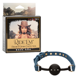 Ride Em Denim Collection Blue Adjustable Silicone Ball Gag Strap > Bondage Gear > Gags and Bits - Tophatter Daily Deals
