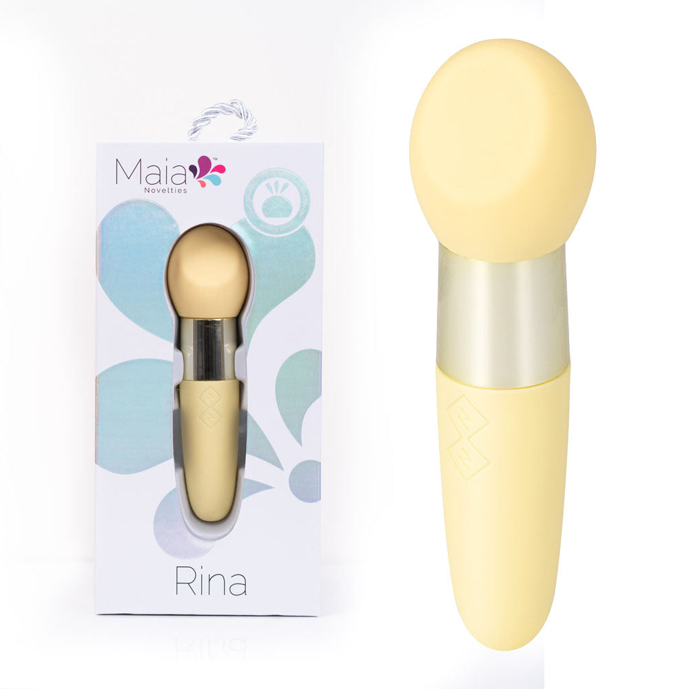 Rina Dual Motor Vibrator - Yellow 13 cm Compact Design > Vibrators > Standard Vibrators - Tophatter Daily Deals