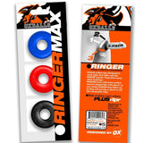 Ringer Max Three Piece Multi Colour Cockring Set > Cock Ring > Sets - Tophatter Daily Deals